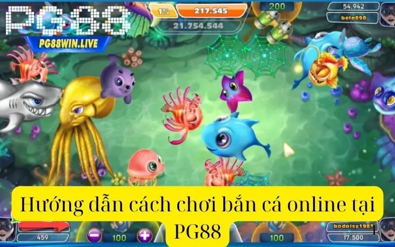 Hướng dẫn cách chơi bắn cá online tại PG88